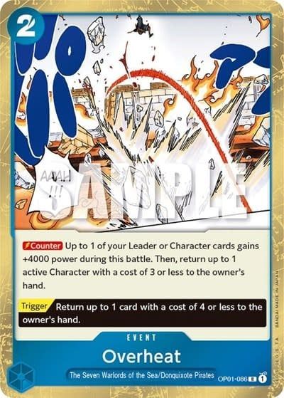 Overheat - OP01-086 (Foil, R)