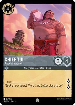 Chief Tui - Proud of Motunui - 171/204 (Normal, Common)