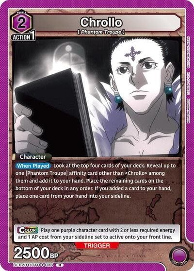 Chrollo (036) - UE02BT/HTR-1-036 (Foil, Rare)