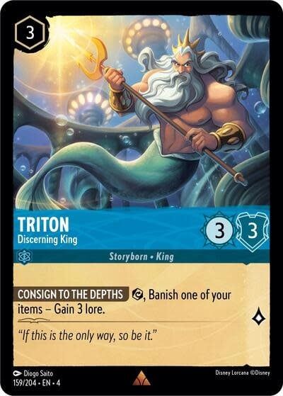 Triton - Discerning King - 159/204 (Normal, Rare)