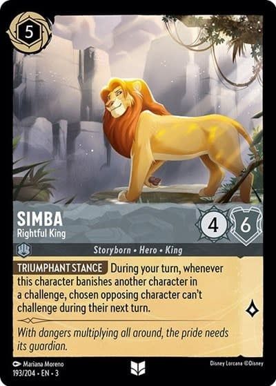 Simba - Rightful King - 193/204 (Normal, Uncommon)