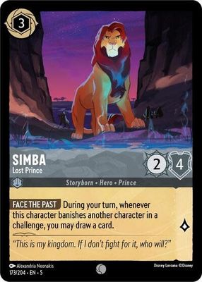 Simba - Lost Prince - 173/204 (Normal, Common)
