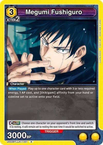 Megumi Fushiguro (021) - UE03BT/JJK-1-021 (Foil, Rare)