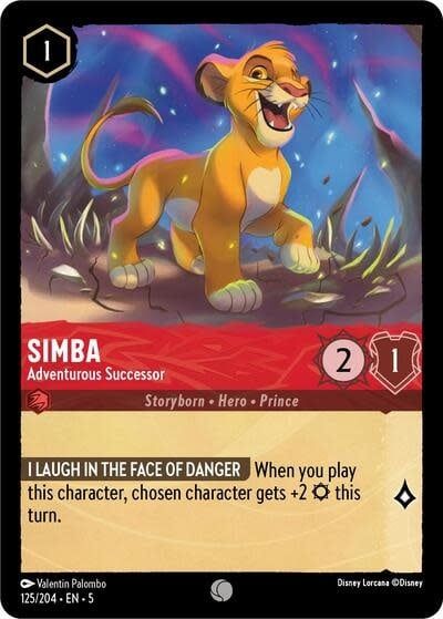 Simba - Adventurous Successor - 125/204 (Normal, Common)