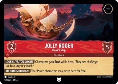 Jolly Roger - Hook&#39;s Ship - 135/204 (Normal, Uncommon)
