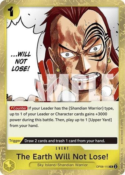The Earth Will Not Lose! - OP08-115 (Foil, R)
