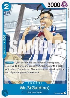 Mr.3 (Galdino) - OP01-085 (Normal, UC)