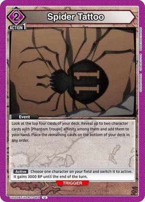 Spider Tattoo - UE02BT/HTR-1-064 (Normal, Uncommon)