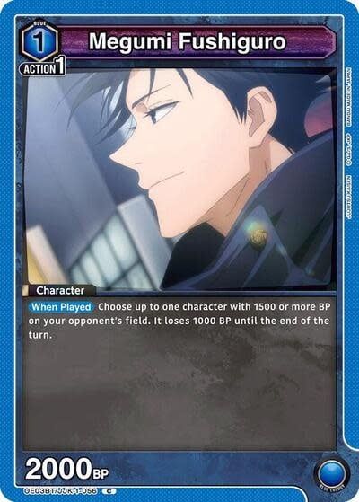 Megumi Fushiguro (056) - UE03BT/JJK-1-056 (Normal, Common)