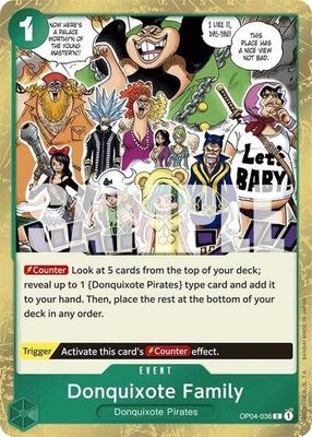 Donquixote Family (Jolly Roger Foil) - OP04-036 (Foil, C)