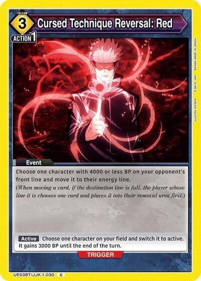 Cursed Technique Reversal: Red - UE03BT/JJK-1-030 (Normal, Common)