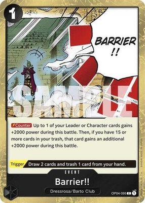 Barrier!! (Jolly Roger Foil) - OP04-095 (Foil, C)