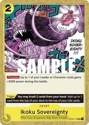 Ikoku Sovereignty - OP03-118 (Normal, UC)