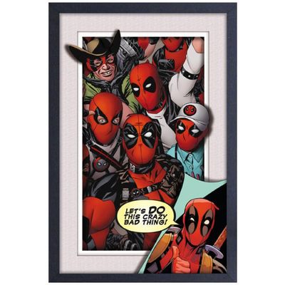 Deadpool - Crazy Bad Thing 11&quot; x 17&quot; Faux Matte Print