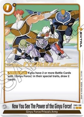 Now You See The Power of the Ginyu Force! (Pre-Release Event) - FB01-138 (Normal, Common)