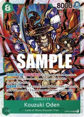 Kouzuki Oden - OP02-030 (Foil, SR)
