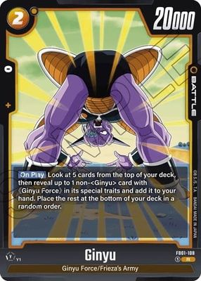 Ginyu - FB01-108 (Holofoil, Rare)