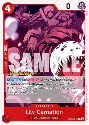 Lily Carnation (Pre-Release Event) - OP06-015 (Normal, C)