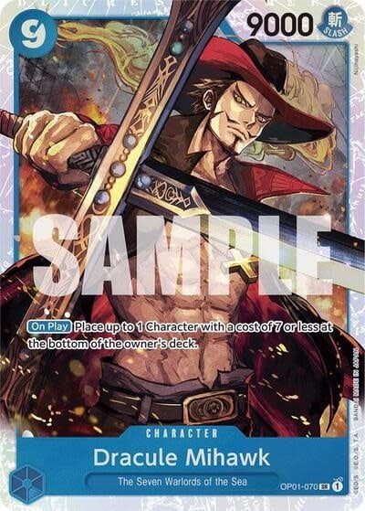 Dracule Mihawk (OP01-070) (Reprint) (Foil, SR)