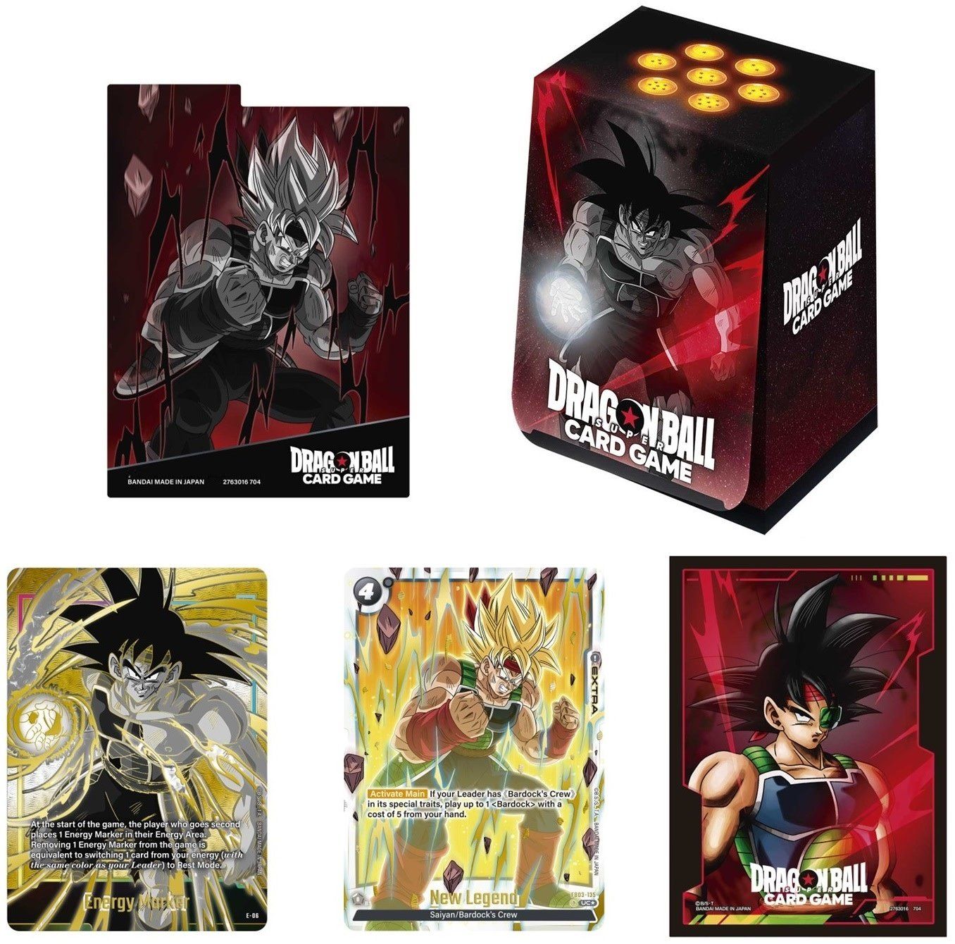 Dragon Ball super Fusion World - Card Case and Sleeve Set 1 (Bardock)