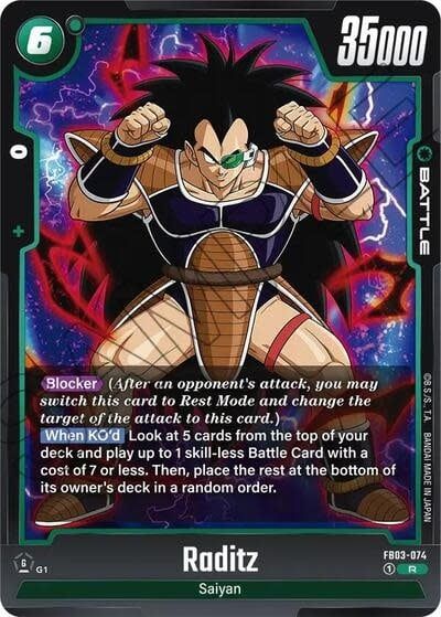 Raditz - FB03-074 (Holofoil, Rare)