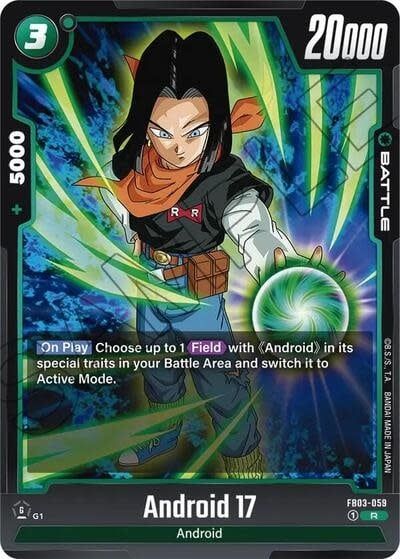 Android 17 - FB03-059 (Holofoil, Rare)