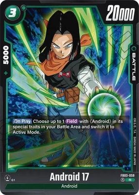Android 17 - FB03-059 (Holofoil, Rare)