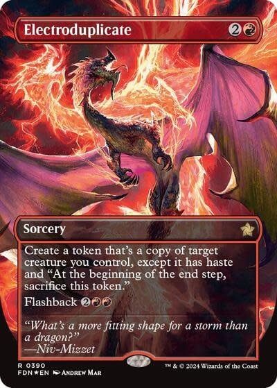 Electroduplicate (Borderless) (Mana Foil) - 390 (Foil, R)
