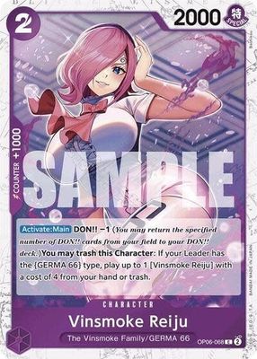 Vinsmoke Reiju (OP06-068) (Jolly Roger Foil) (Foil, C)