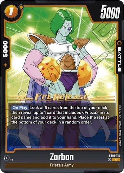 Zarbon (Pre-Release Event) - FB01-116 (Normal, Common)