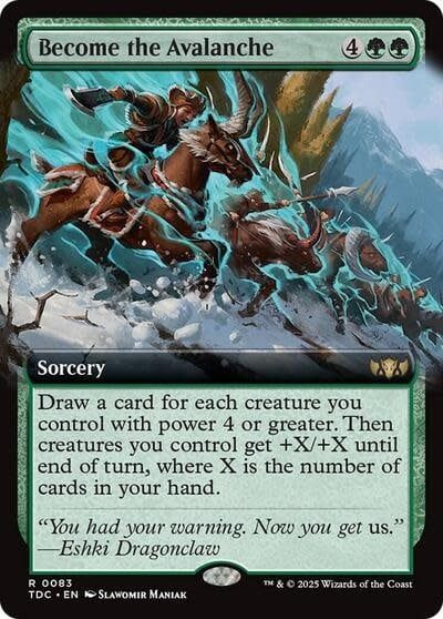 Become the Avalanche (Extended Art) - 83 (Normal, R)