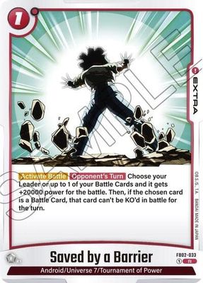 Saved by a Barrier - FB02-033 (Holofoil, Rare)