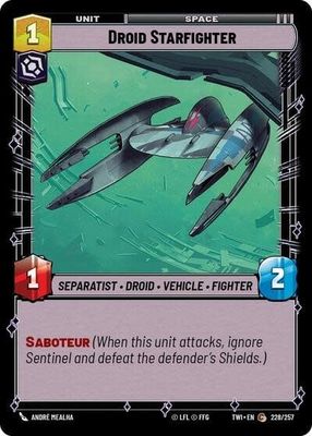 Droid Starfighter - 228/257 (Normal, Common)