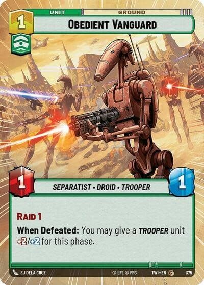 Obedient Vanguard (Hyperspace) - 375 (Foil, Common)
