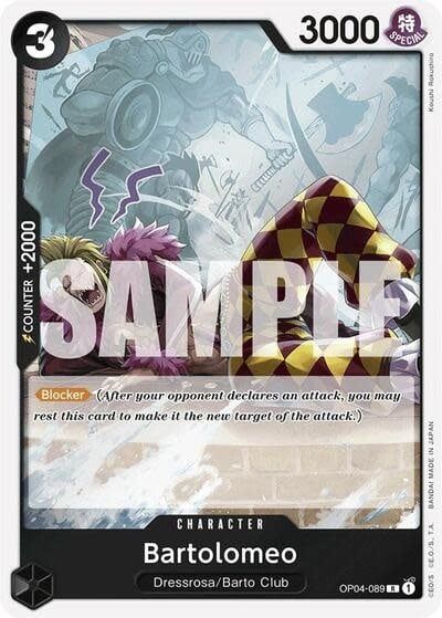 Bartolomeo (OP04-089) (Reprint) (Foil, R)