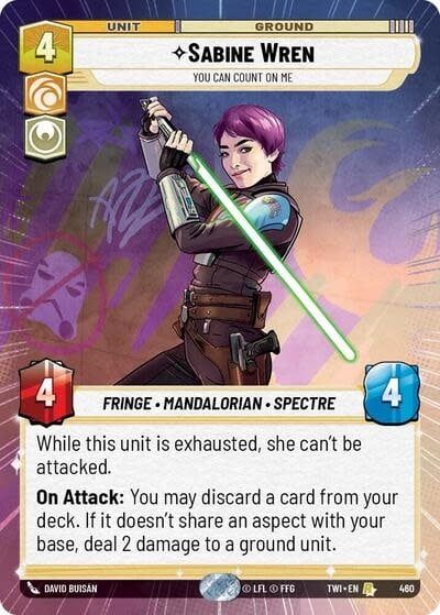 Sabine Wren - You Can Count On Me (Hyperspace) - 460 (Normal, Rare)