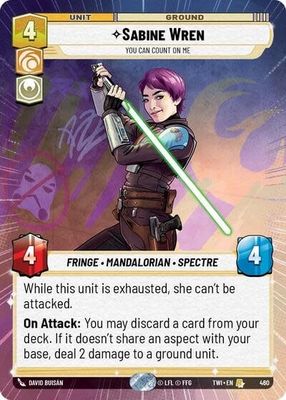 Sabine Wren - You Can Count On Me (Hyperspace) - 460 (Normal, Rare)