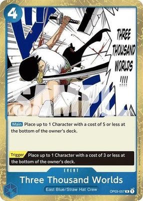 Three Thousand Worlds (Jolly Roger Foil) - OP03-057 (Foil, R)