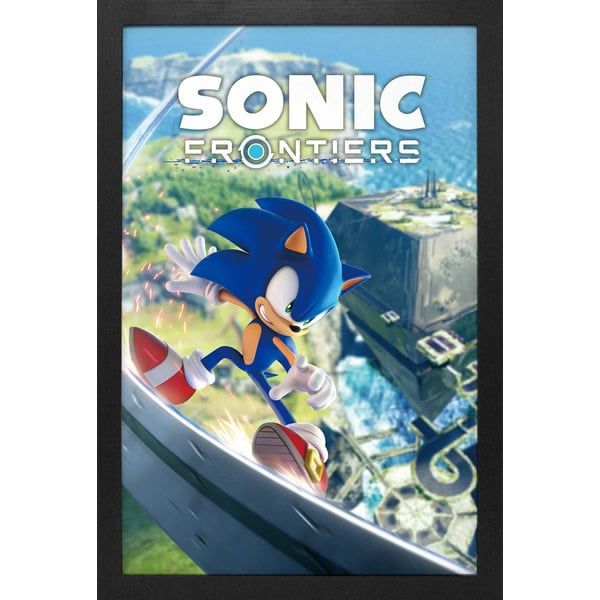 Sonic Frontiers - Game Cover 11&quot; x 17&quot; Framed Print