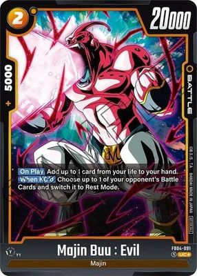 Majin Buu : Evil - FB04-091 (Tournament Pack 05) (Promo) (Holofoil, Uncommon)