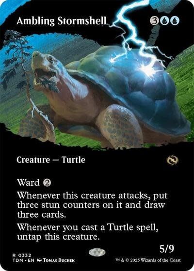 Ambling Stormshell (Borderless) - 332 (Foil, R)