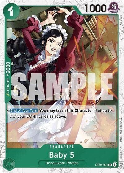 Baby 5 (OP04-032) (Jolly Roger Foil) (Foil, UC)