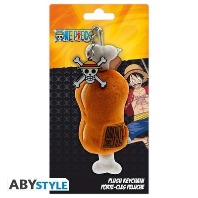 One Piece - Meat On A Bone Plush Keychain
