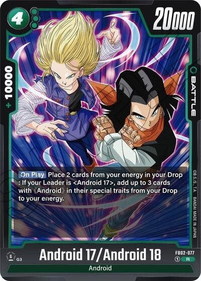 Android 17/Android 18 - FB02-077 (Holofoil, Rare)