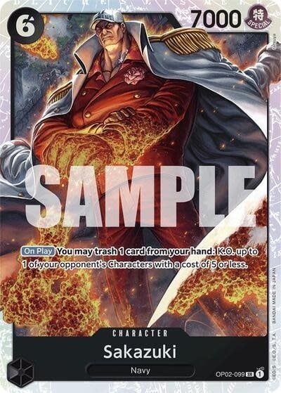 Sakazuki (Reprint) - OP02-099 (Foil, SR)