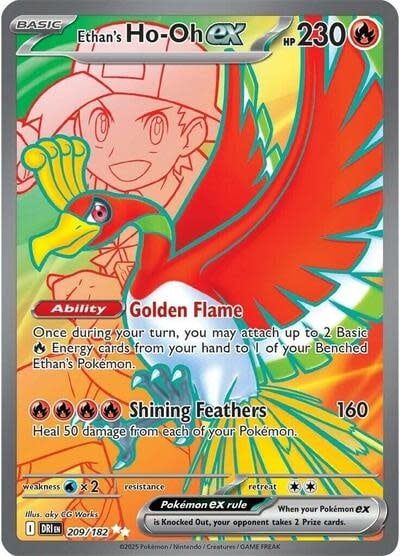 Ethan&#39;s Ho-Oh ex - 209/182 (Holofoil, Ultra Rare)
