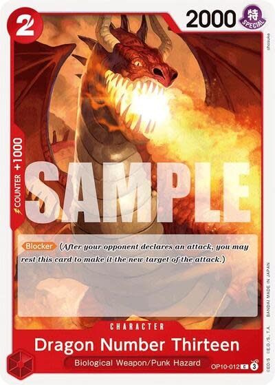 Dragon Number Thirteen - OP10-012 (Normal, C)