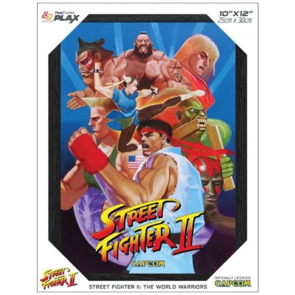 Pixel Frames Plax: Street Fighter II - World Warriors 10″ X 12″ Lenticular 3D Art