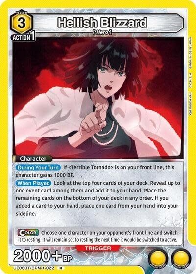 Hellish Blizzard (022) - UE06BT/OPM-1-022 (Foil, Rare)