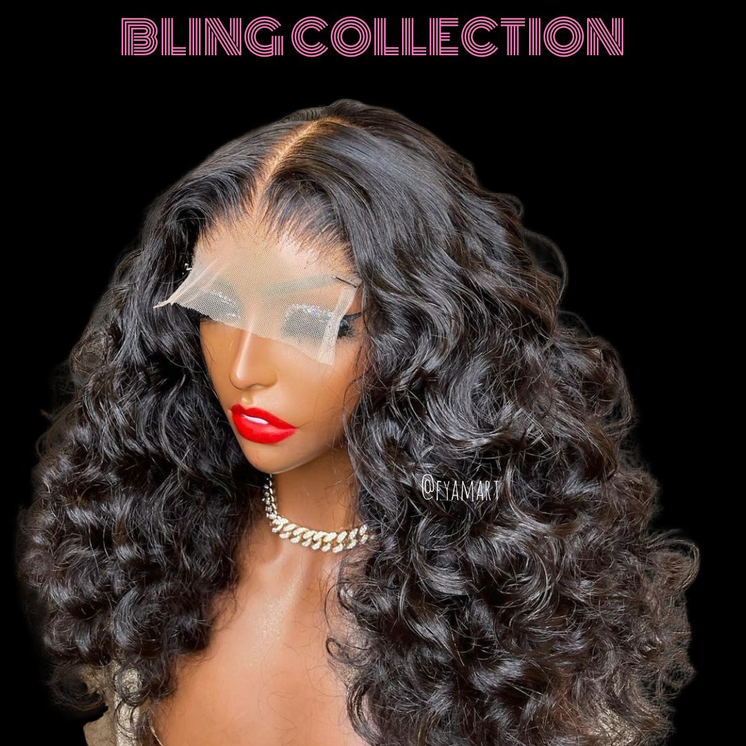 Bling 5x5 HD Closure Wig